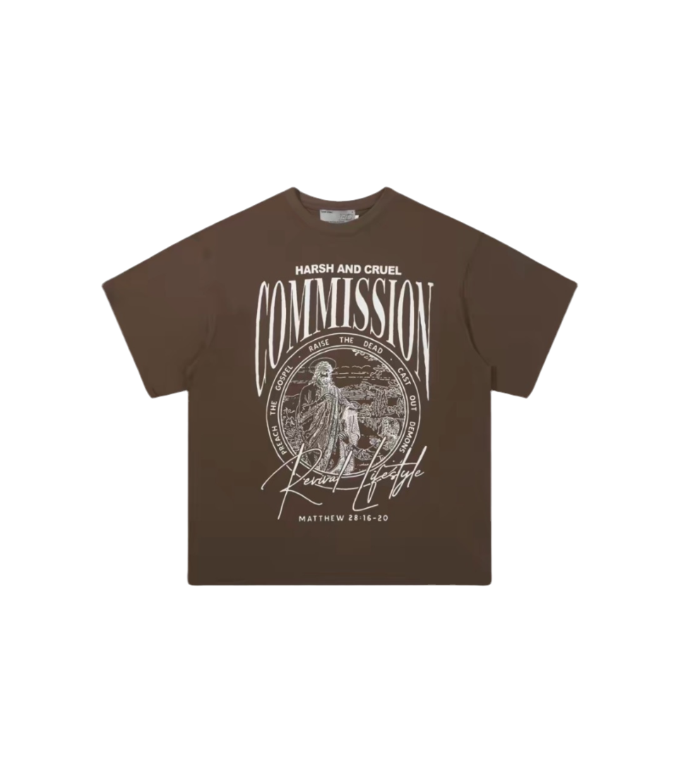 Harsh and Cruel SS22 Commission T-Shirt Brown