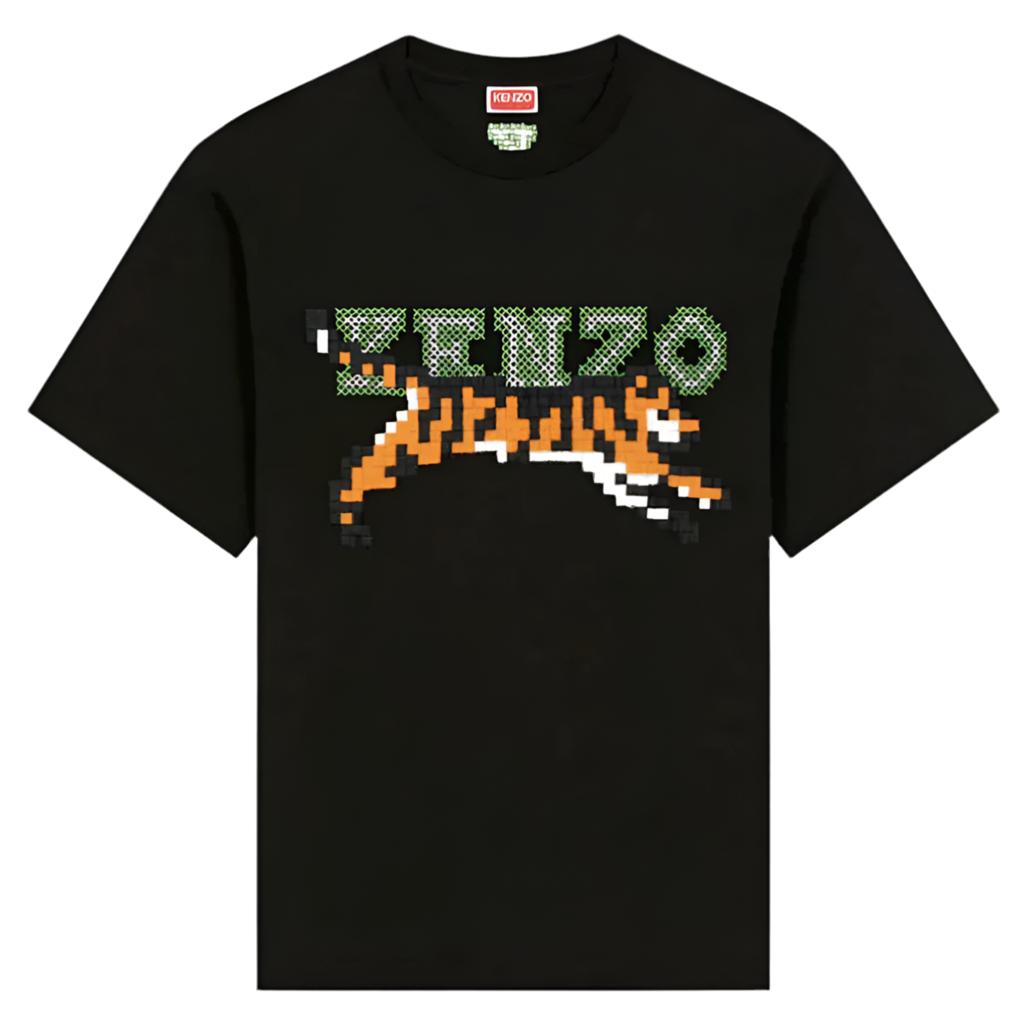 Kenzo x Nigo Tiger Pixel Oversized T-Shirt Black