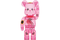 Bearbrick Maneki Neko Pink Transparent 400%