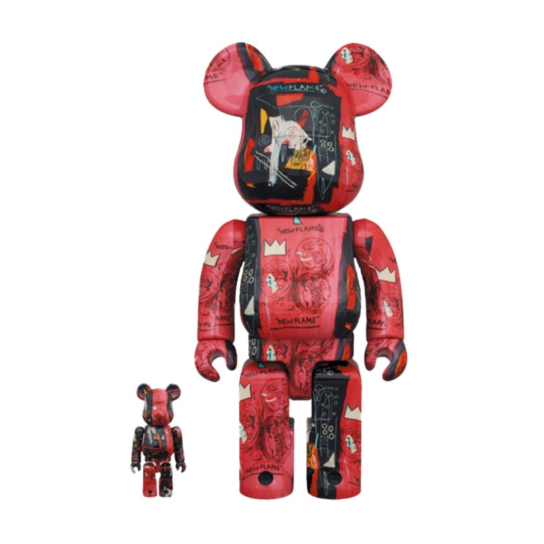 Bearbrick Andy Warhol x JEAN-MICHEL BASQUIAT #1 1000%