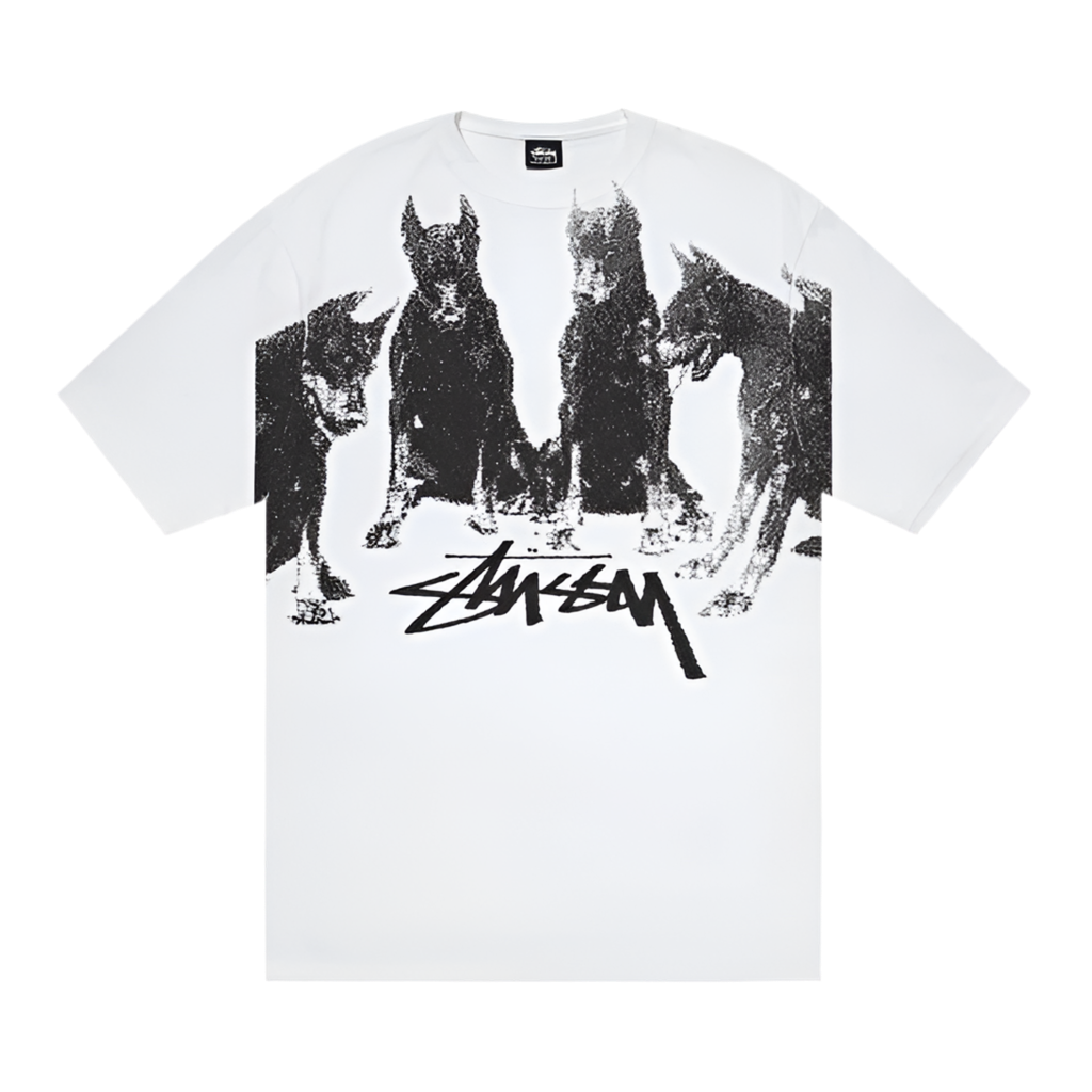 Stüssy Dobermans Tee White (SS24)
