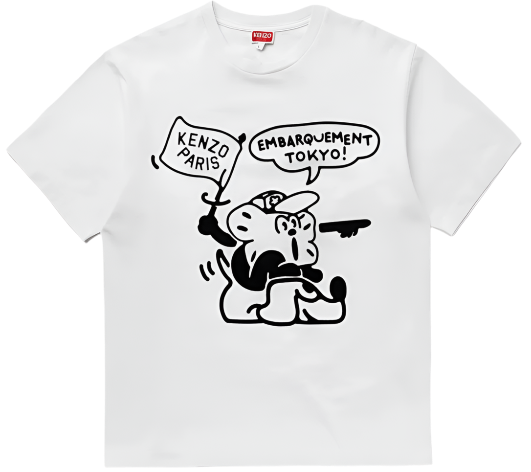 Kenzo Boke Boy Travels Classic T-Shirt White
