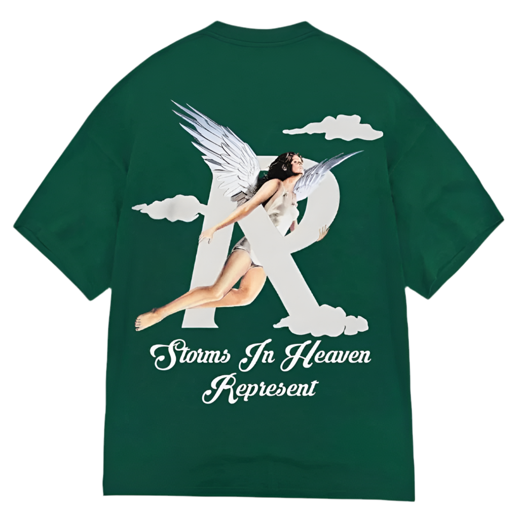 Represent Storms in Heaven T-Shirt Racing Green