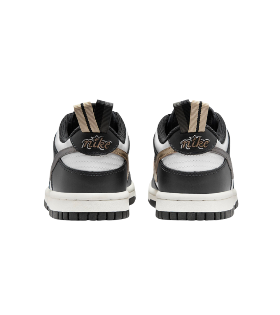 Nike Dunk Low Black White Metallic (GS)