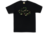 BAPE ABC Camo Milo on Bape Tee Black Green