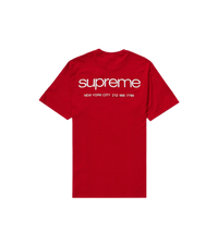 Supreme NYC Tee Red (FW23)