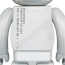 Bearbrick 20th Anniversary 1st Model 400% White Chrome