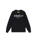Harsh and Cruel Embroidered Logo Long Sleeve Black