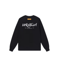 Harsh and Cruel Embroidered Logo Long Sleeve Black