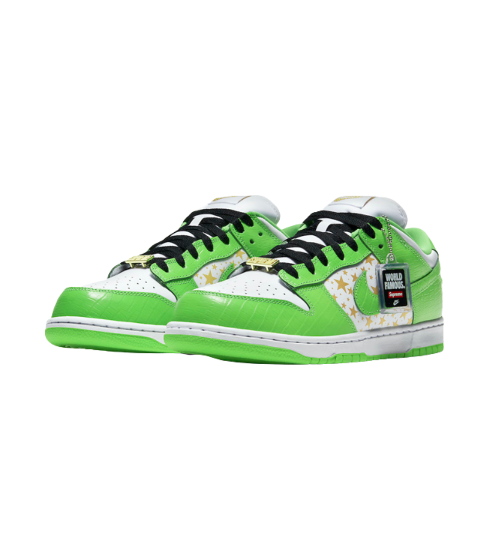Nike SB Dunk Low x Supreme Stars Mean Green (2021)