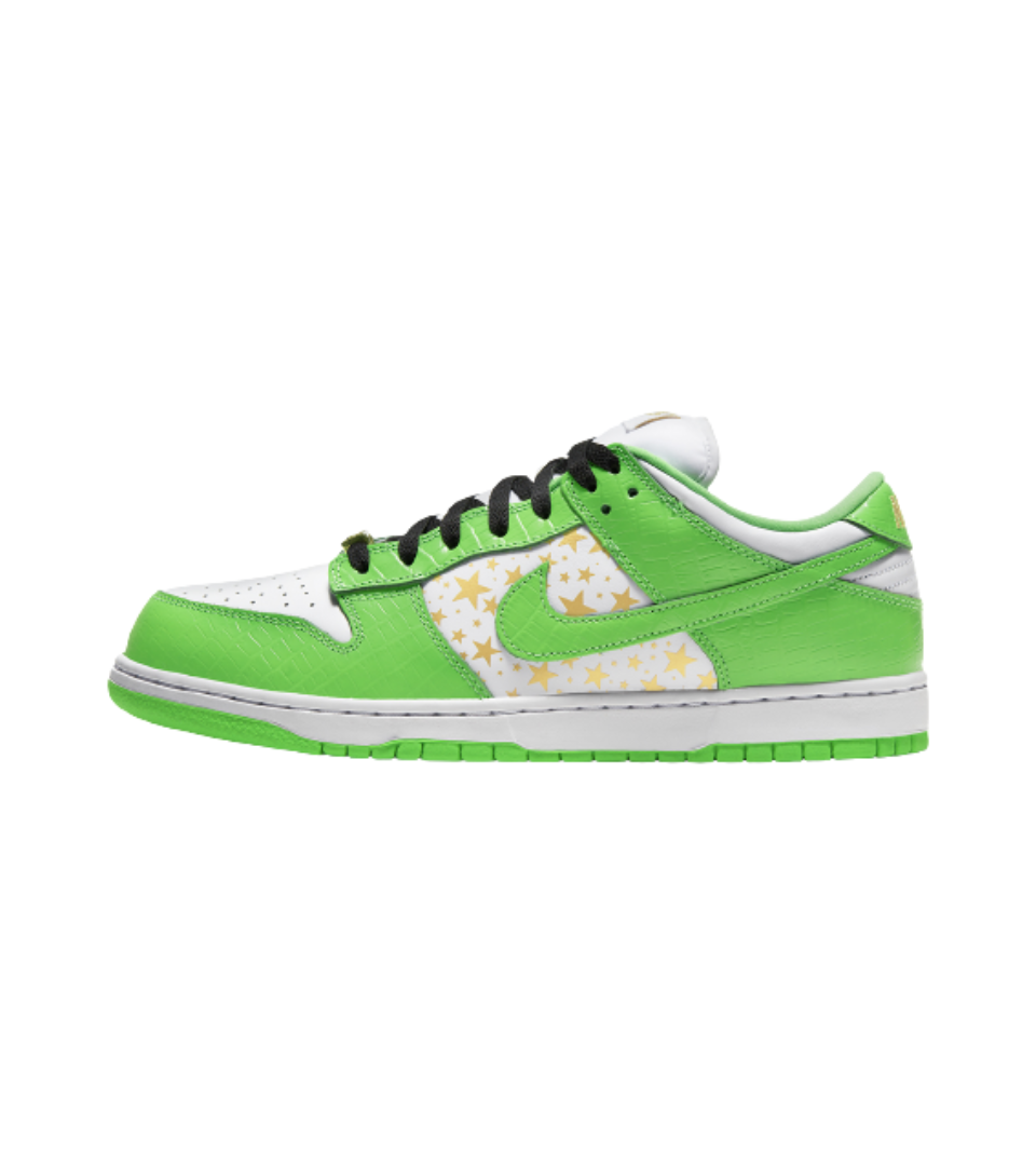 Nike SB Dunk Low x Supreme Stars Mean Green (2021)