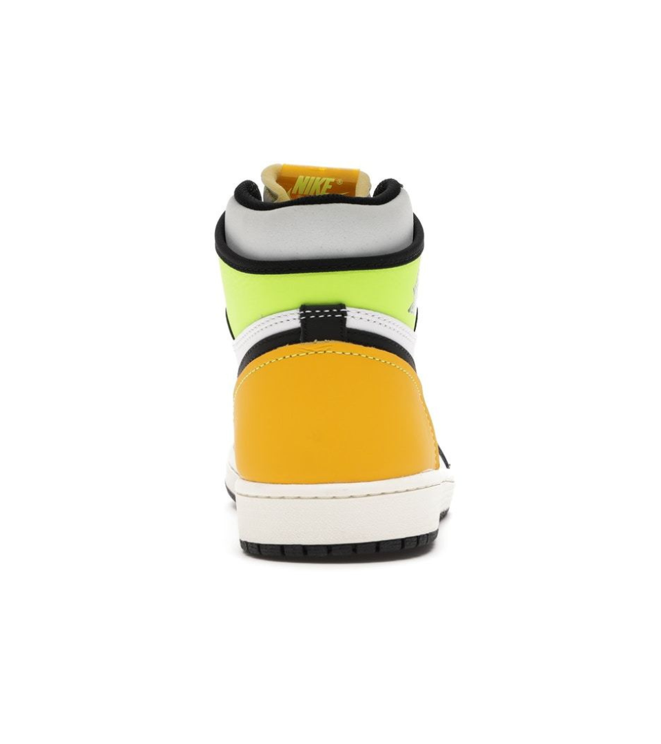 Air Jordan 1 Retro High White Black Volt University Gold