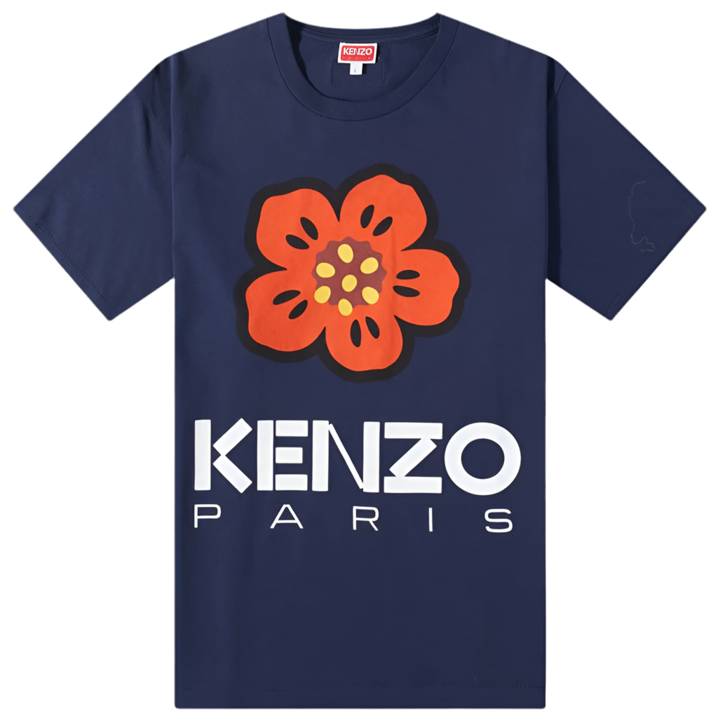 Kenzo Paris Large Boke Flower Oversized T-Shirt Midnight Blue