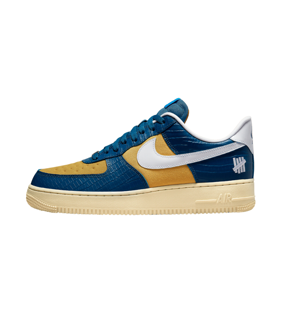 Nike Air Force 1 Low SP Undefeated 5 On It Blue Yellow Croc