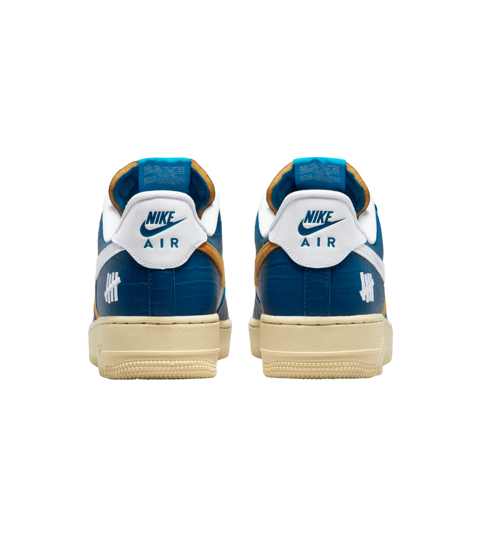 Nike Air Force 1 Low SP Undefeated 5 On It Blue Yellow Croc