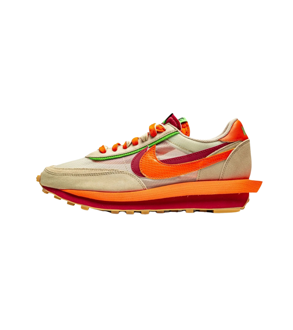 Nike LD Waffle sacai CLOT Net Orange Blaze