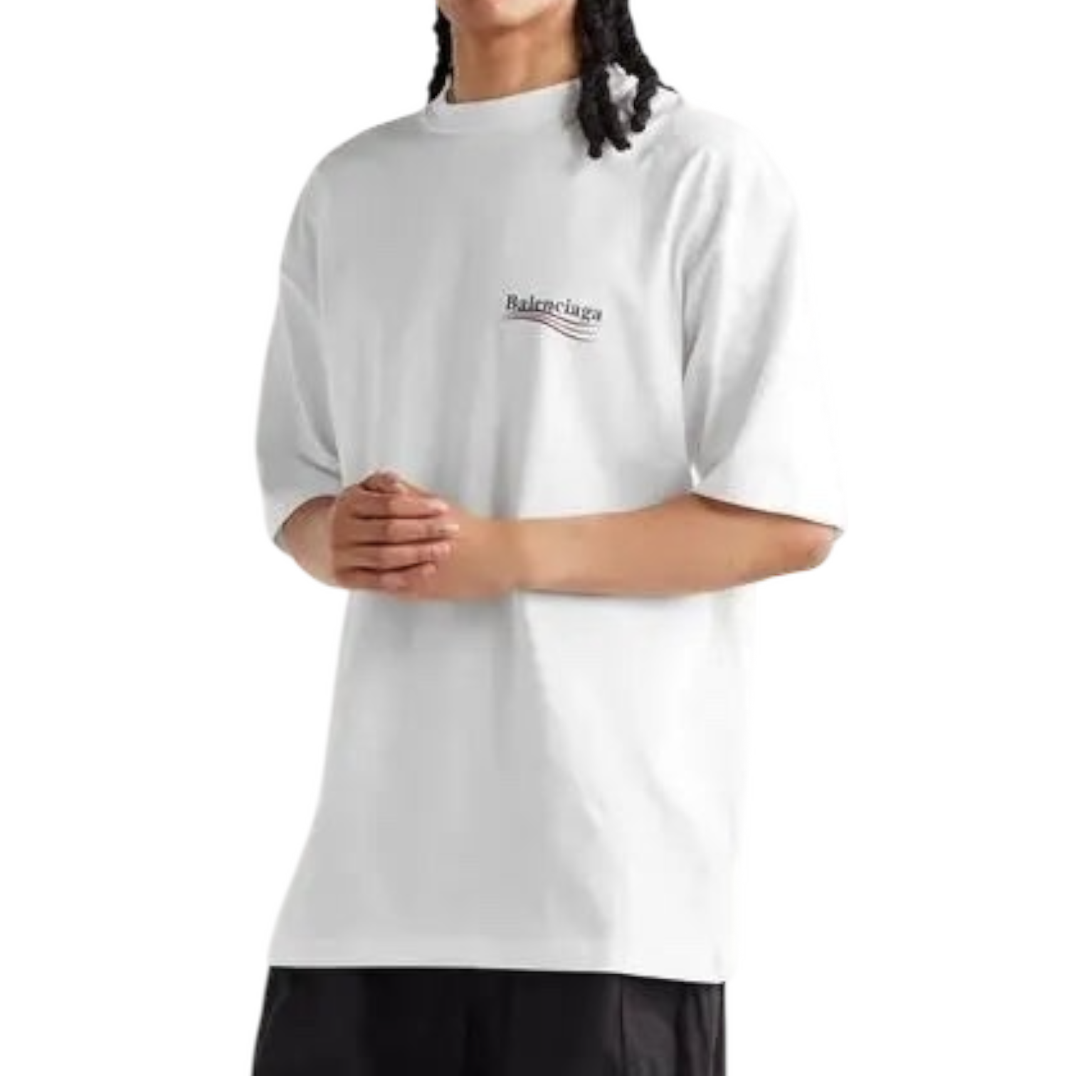 Balenciaga Political Campaign Logo T-Shirt White