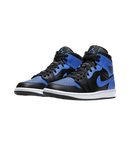 Air Jordan 1 Mid Hyper Royal Tumbled Leather