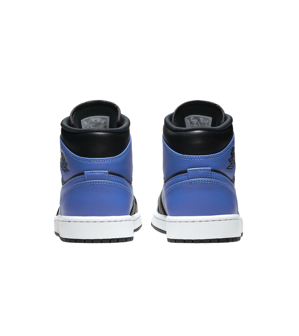 Air Jordan 1 Mid Hyper Royal Tumbled Leather