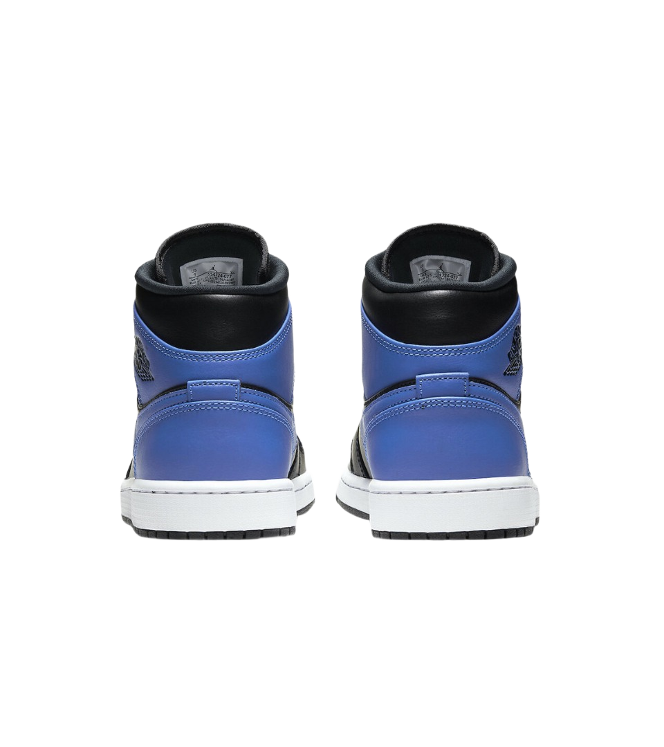 Air Jordan 1 Mid Hyper Royal Tumbled Leather
