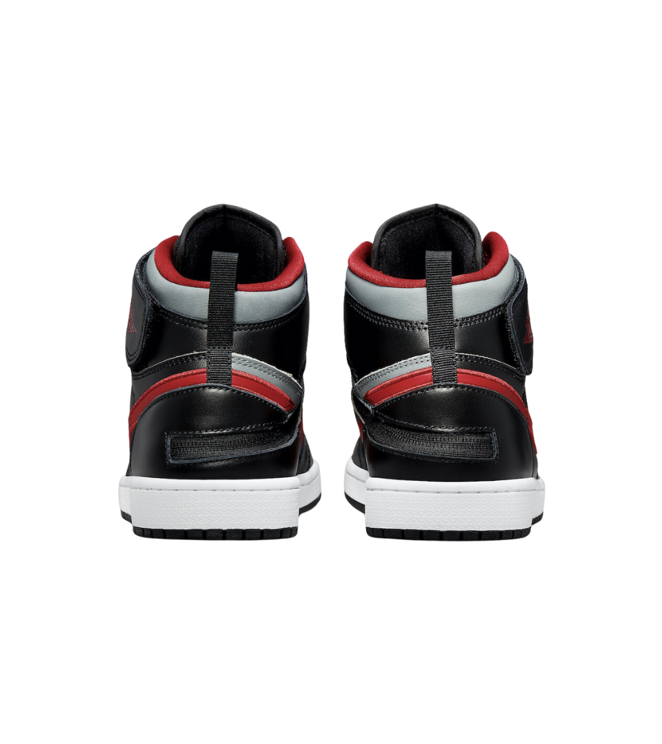 Air Jordan 1 High FlyEase Black Gym Red Smoke Grey