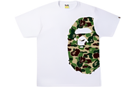 BAPE ABC Camo Single Color Side Big Ape Head Tee White Green (SS22)