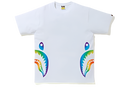 BAPE Rainbow Side Shark Tee White