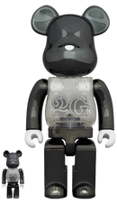Bearbrick 2G Exclusive 100% & 400% Set Black Chrome