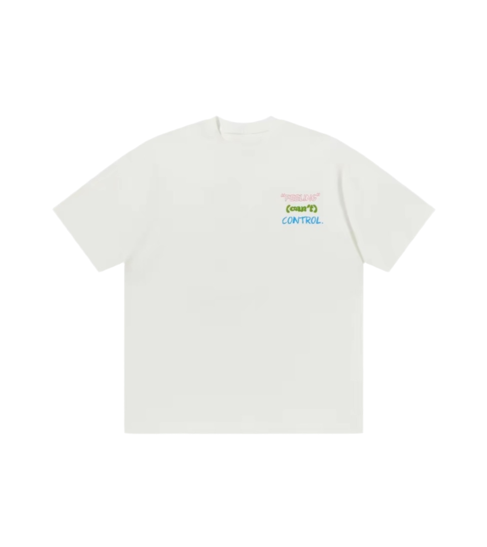 Harsh and Cruel This Feeling Printed Tee White
