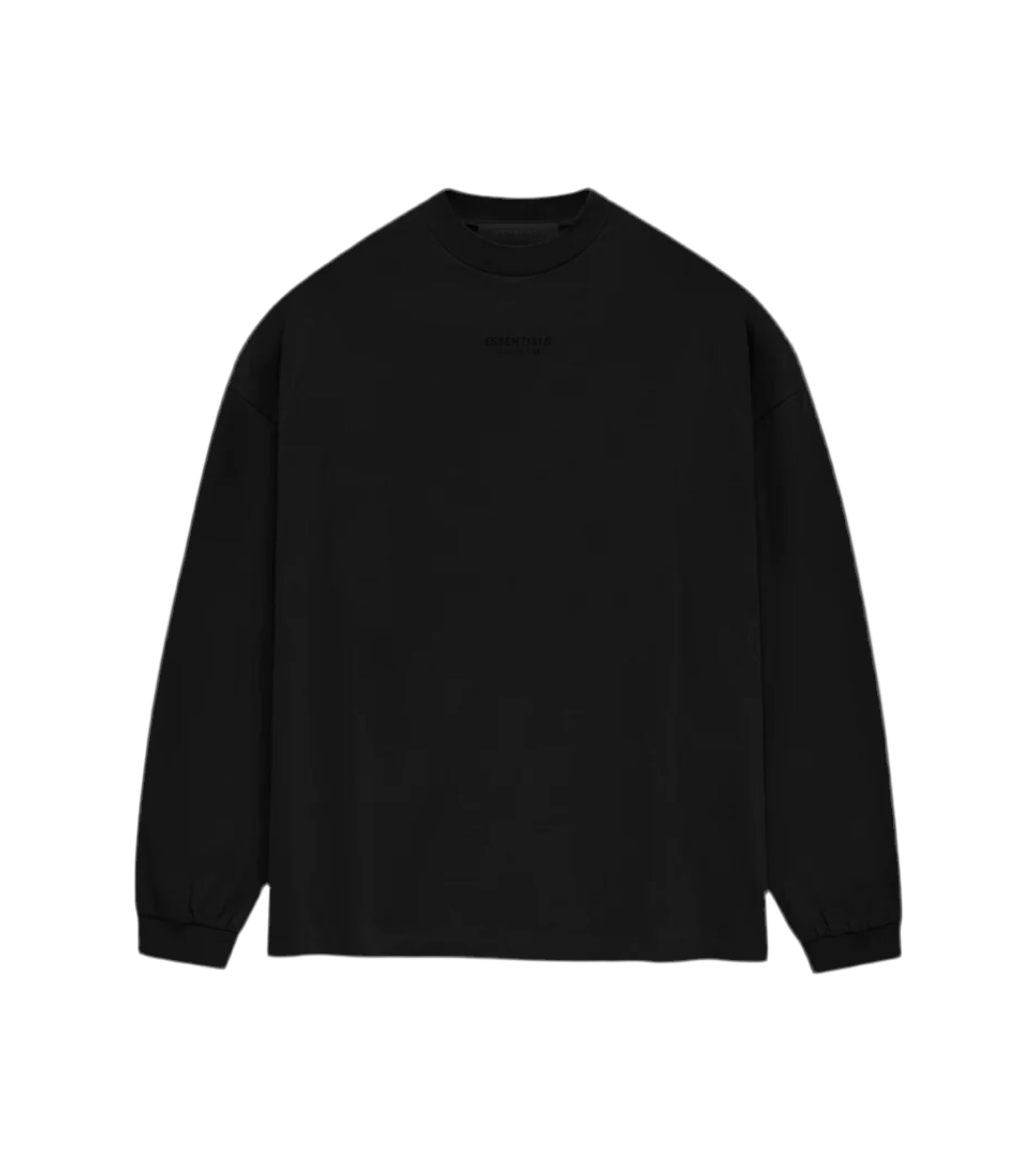 Fear of God Essentials Core Long Sleeve Tee Jet Black (FW23)