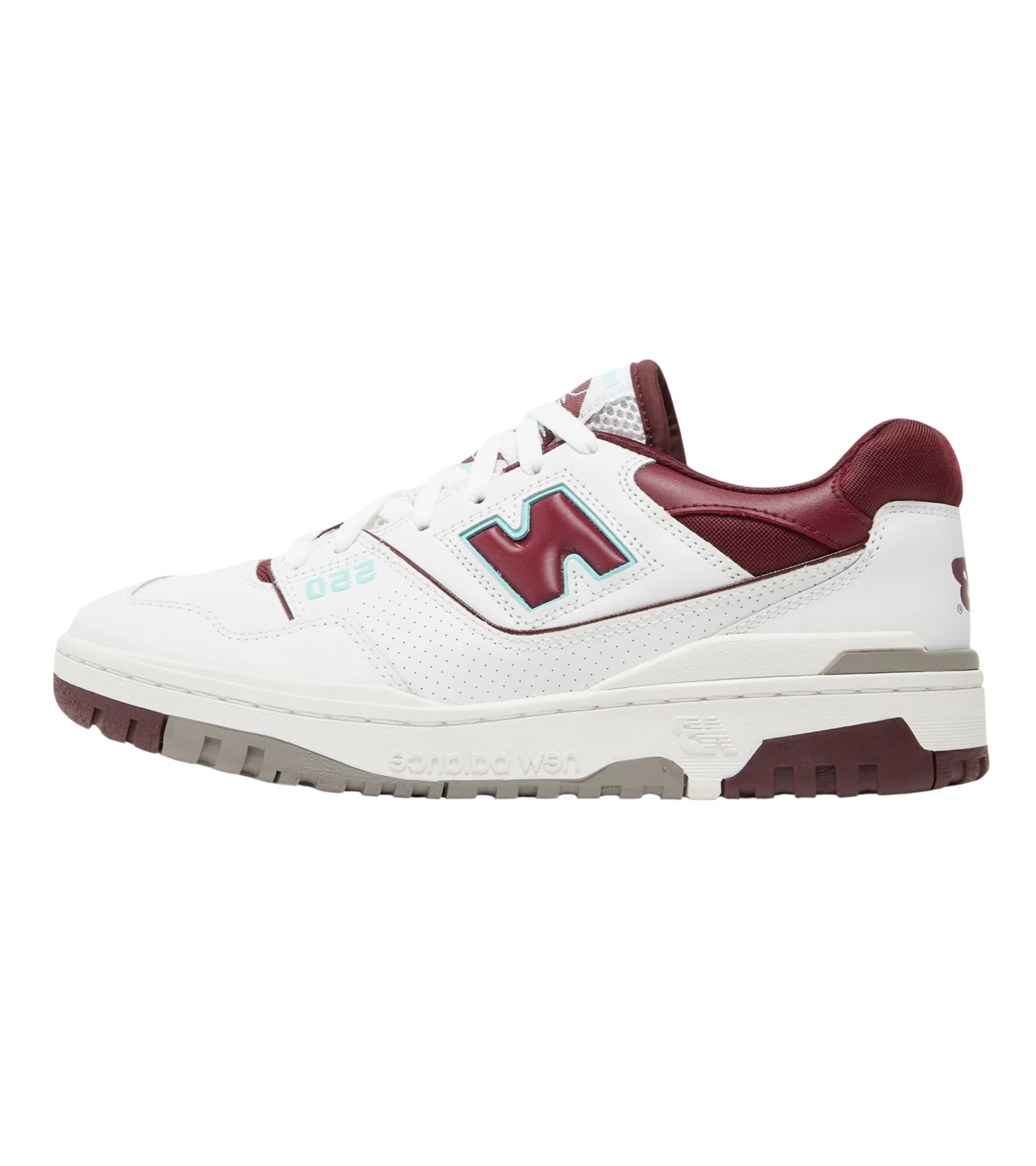 New Balance 550 Burgundy Cyan