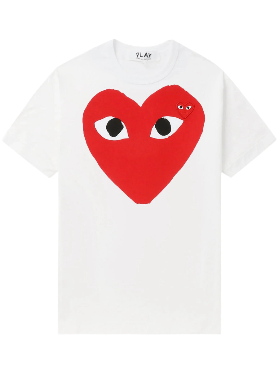 Comme des Garçons (CDG) Big Red Heart With Red Emblem Tee Unisex