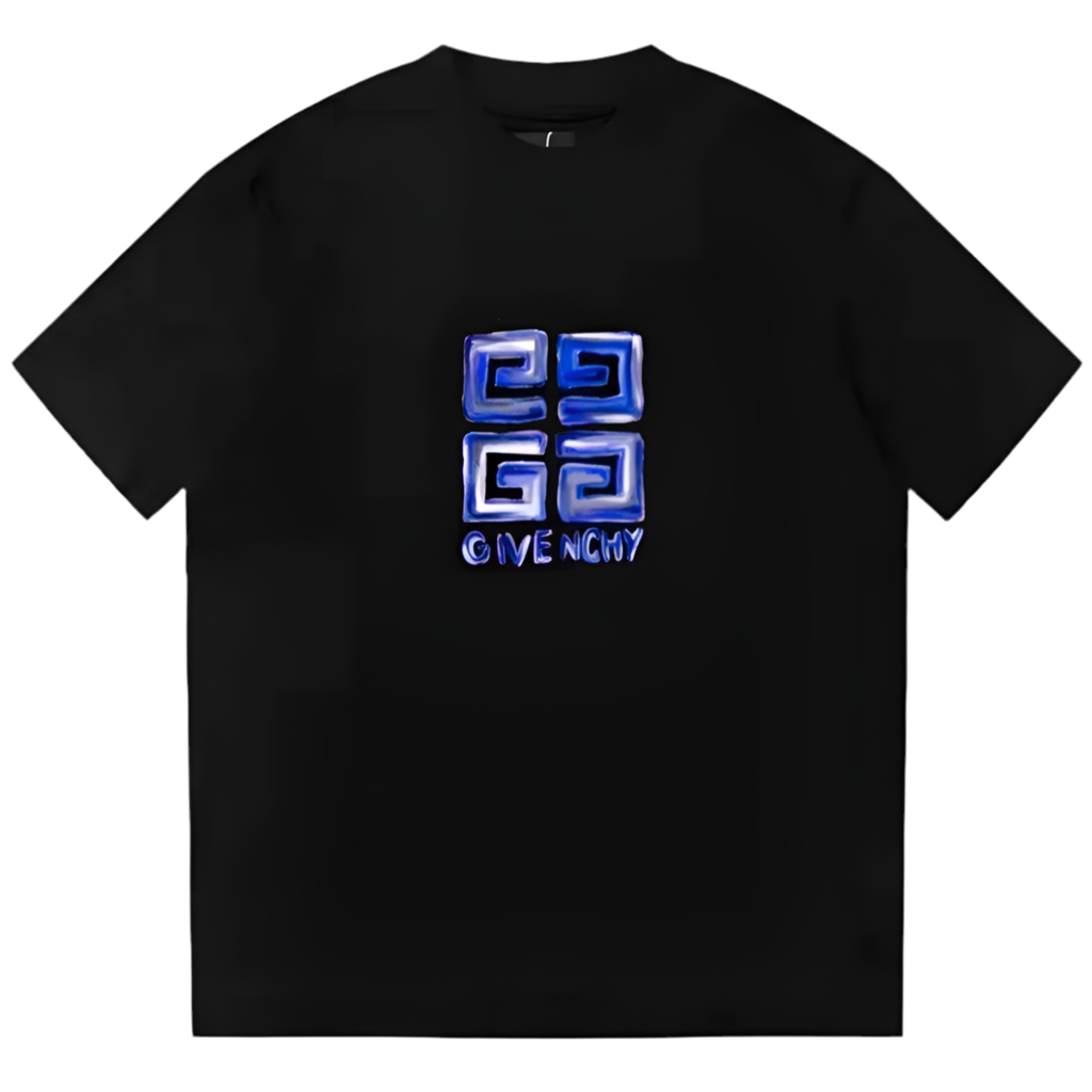 Givenchy 4G Multicolor T-Shirt Black/Blue Slim Fit