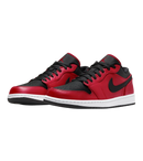 Air Jordan 1 Low Reverse Bred Pebbled Swoosh