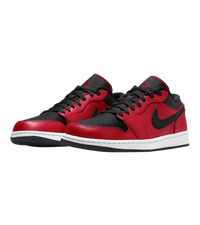 Air Jordan 1 Low Reverse Bred Pebbled Swoosh