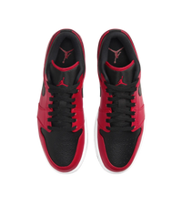 Air Jordan 1 Low Reverse Bred Pebbled Swoosh