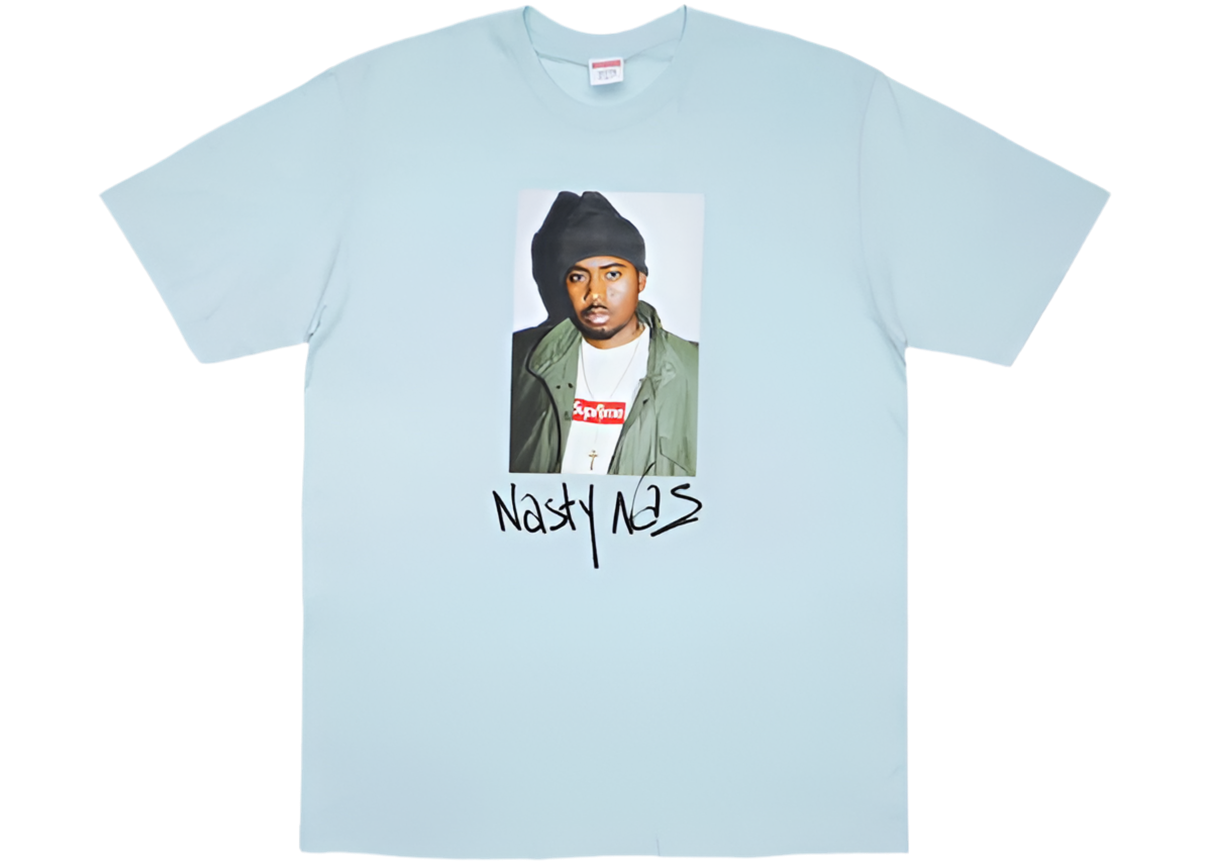 Supreme Nasty Nas Tee Pale Blue