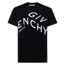 Givenchy Refracted Embroidered Logo T-Shirt Black Oversized Fit