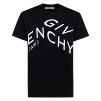 Givenchy Refracted Embroidered Logo T-Shirt Black Oversized Fit