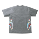 BAPE New Multi Camo Side Shark Relaxed Tee Grey
