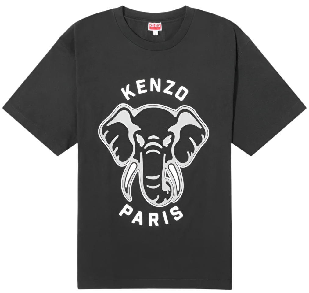 Kenzo Elephant Oversized T-Shirt Black