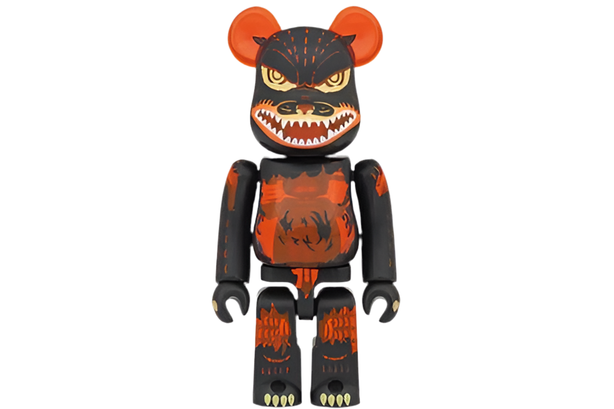 Bearbrick Godzilla VS Destoroyah version Godzilla (Meltdown) 100% & 400% Set Clear Orange Ver.