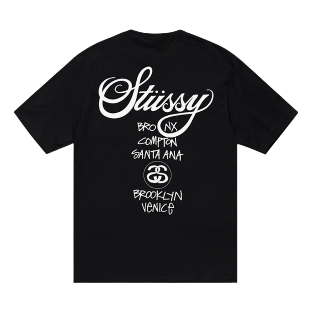 Stüssy World Tour Tee Black