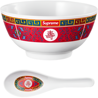 Supreme Longevity Soup Set (Bowl and Spoon) White (FW16)
