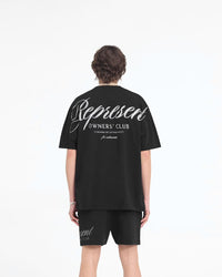 Represent Owners Club Script T-Shirt Black