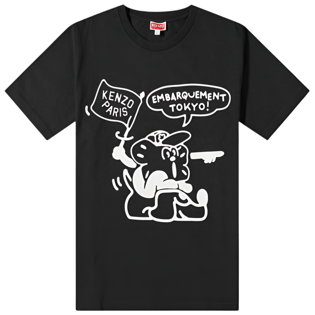 Kenzo Boke Boy Travels Classic T-Shirt Black