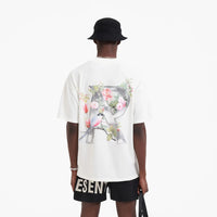 Represent Floral T-Shirt Flat White