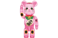 Bearbrick Maneki Neko Pink Transparent 400%