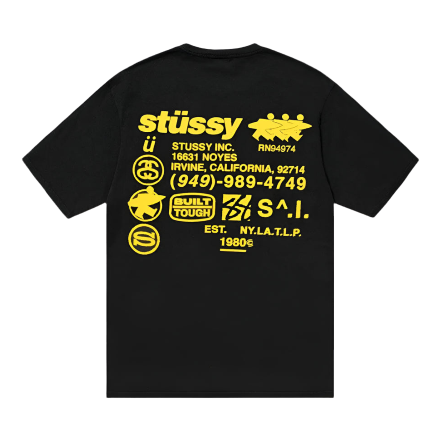 Stüssy DNA Pigment Dyed Tee Black