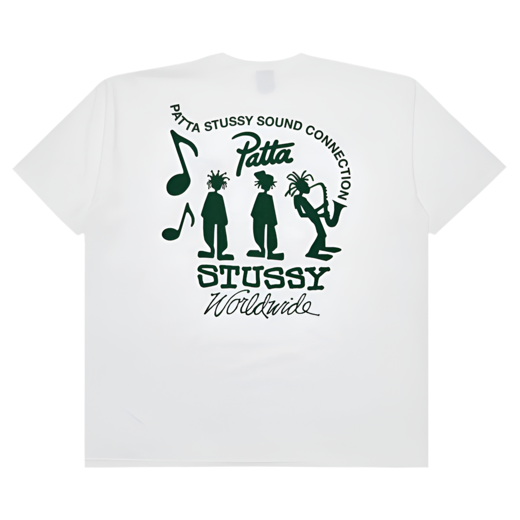 Stüssy x Patta Sound Connection Tee White (SS24)